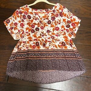 Maeve by Anthropologie short sleeve blouse small